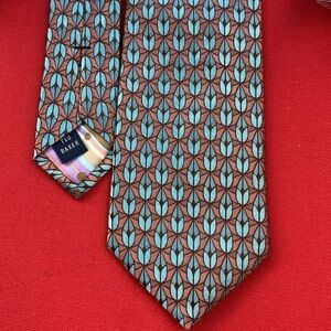 Ted Baker coral orange and Blue Men's Tie 100% silk